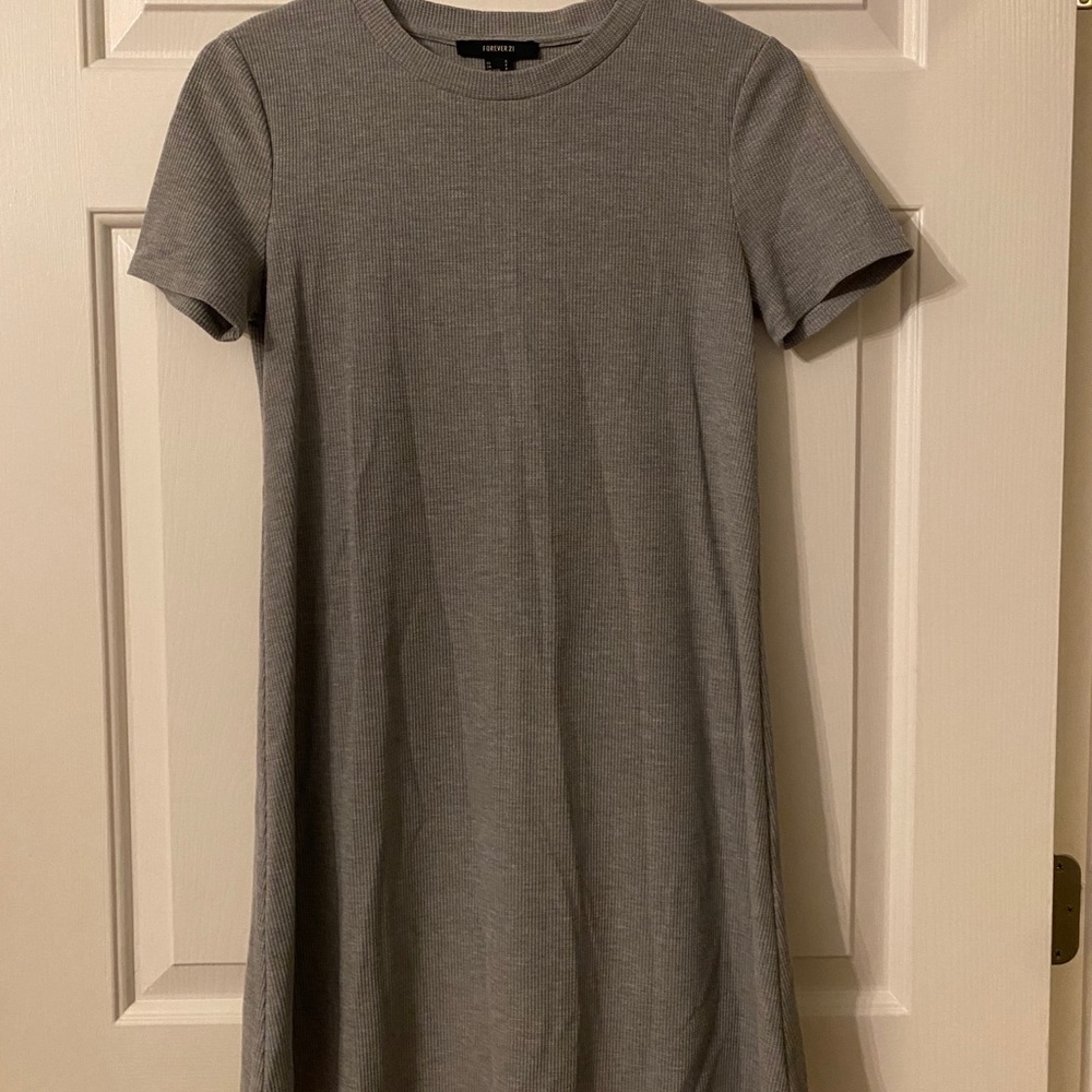 Forever 21 grey midi dress